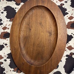 Vintage Gladmark Sun Valley California oval teak tray